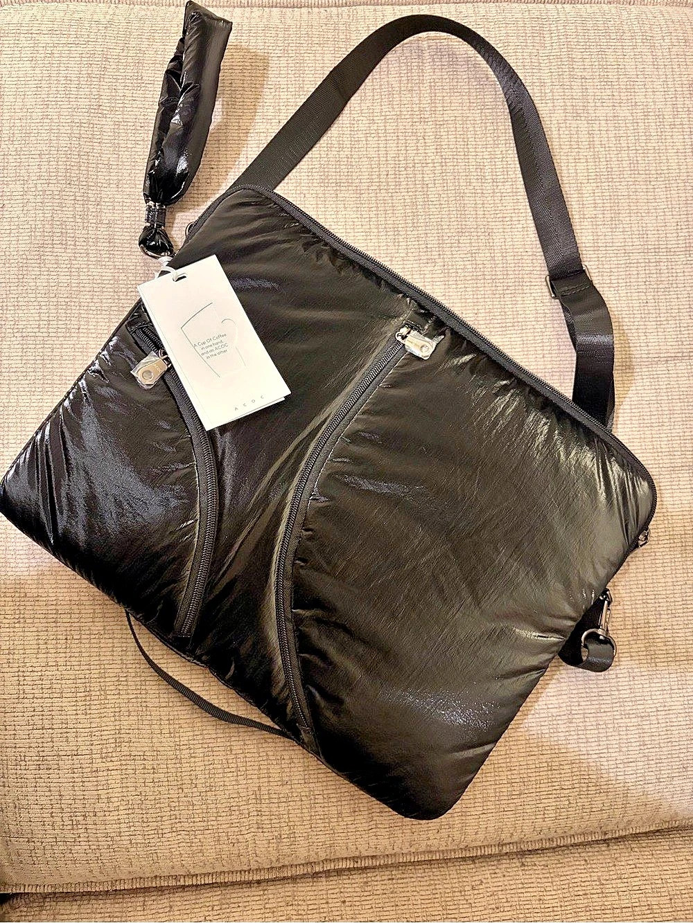 ACOC Shoulder Bag in Black NWT